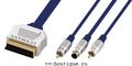  SCART - SVHS+2RCA 1.0 Luxmann (406-101-*) Gold