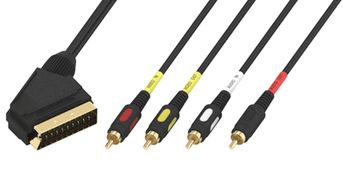  	  SCART - 4 RCA 1.5 Luxmann (408-052-*)