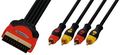  	  SCART - 4 RCA 1.5 Luxmann (408-082-*) ELITE Silicon