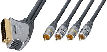  SCART - 4 RCA 1.5 Luxmann (408-302-*)