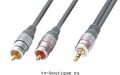  3.5St.plug - 2 RCA 10.0 Luxmann Silicon Metall